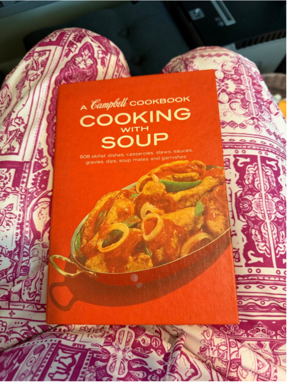 Vintage Rare Campbell's Cooking With Soup Cookbook One Size Red White